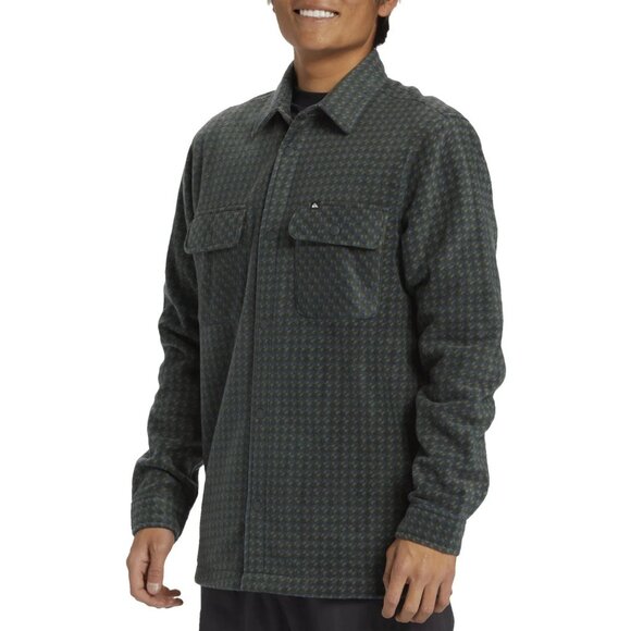 Quiksilver Men s Surf Days Woven Shacket Fleece Urban Chic Size XL Snap Button - Picture 1 of 4